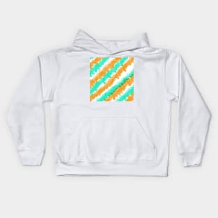 Mint & Orange Bright Splatter Kids Hoodie